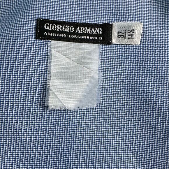 Giorgio Armani L/S  Men’s  Dress Shirt w/French Cuffs Like New Size 14.5/37 - Picture 8 of 8